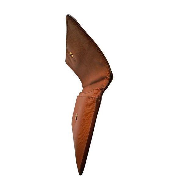 Vintage PRADA Saffiano leather card holder in‎ Papaya Fair ++ condition - Picture 9 of 11